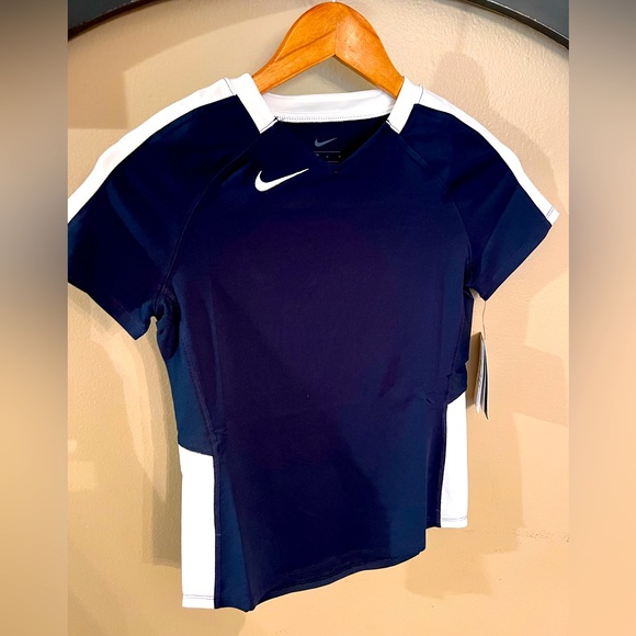 Girls Youth Nike Short Sleeve Volleyball Jersey Training Shirt CQ8710-420 - Picture 1 of 5